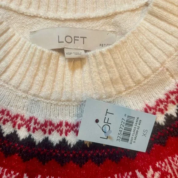 Loft - Ann Taylor Seasonal Sweater - Womans Petite XS w/ tags - Picture 3 of 3